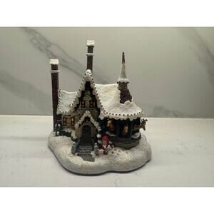 Hawthorne Village Thomas Kinkade Reindeer Barn Christmas Village